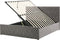 ROCHEFORT - Bed met opbergruimte - Grijs - 140 x 200 cm - Fluweel