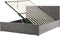ROCHEFORT - Bed met opbergruimte - Grijs - 160 x 200 cm - Fluweel