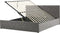 ROCHEFORT - Bed met opbergruimte - Grijs - 180 x 200 cm - Fluweel