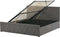 ROCHEFORT - Bed met opbergruimte - Grijs - 180 x 200 cm - Fluweel