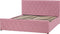 ROCHEFORT - Tweepersoonsbed - Roze - 160 x 200 cm - Fluweel