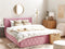 ROCHEFORT - Tweepersoonsbed - Roze - 160 x 200 cm - Fluweel