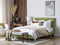 ROCHELLE - Tweepersoonsbed - Groen - 140 x 200 cm - Polyester