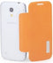 Rock Elegant Side Flip Case Orange Samsung Galaxy S4 Mini I9195