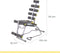 Rock Gym, 6-in-1 fitnessbank – Buikspiertrainer - Coretrainer – Buikspierbank, Halterbank, Fitnessapparaat voor thuis – Ab trainer incl. 2 weerstandsbanden