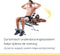 Rock Gym, 6-in-1 fitnessbank – Buikspiertrainer - Coretrainer – Buikspierbank, Halterbank, Fitnessapparaat voor thuis – Ab trainer incl. 2 weerstandsbanden