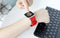 ROCK Leren bandje - Apple Watch Series 1/2/3/4 (38&40mm) - Rood