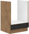 ROCK ovenkast - Melamine met lancelot eiken en matera grijs decor - L60 x H82 cm