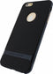 Rock Royce series Navy Blue geschikt voor iPhone 6 Plus 6s Plus hoesje case - Blauw - Zwart