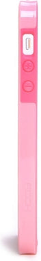 Rock Texture Double Color Protective Case Pink Apple iPhone 5