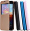 ROCK (Uni serie) book case - Wit kunstleer - hoesje voor Samsung Galaxy S5