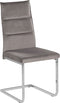 ROCKFORD - Eetkamerstoel - Grijs - Fluweel