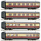Roco 6200003 H0 4-delige set middenwagens voor de gastenturbinemotrein BR 602 van de DB