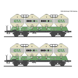 Roco 77006 H0 2-delige set silowagens van de ZSSK