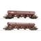 Roco 77036 H0 2-delige set zwenkdakwagens van de DB