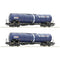 Roco 77046 H0 2-delige set ketelwagens van de Chemoil