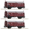 Roco 77050 H0 3-delige set schuifdakwagons van de DB