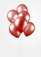 Rode ballonnen metallic 30cm | 10 stuks