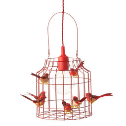 Dutch Dilight pendant lamp birds red