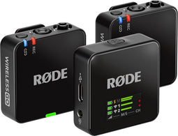 Rode Wireless GO (3rd Gen) Draadloze microfoonset Dasspeld Zendmethode:Draadloos USB-C Draadloos Zwart