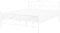 RODEZ - Tweepersoonsbed - Wit - 160 x 200 cm - Metaal