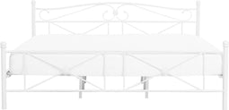 RODEZ - Tweepersoonsbed - Wit - 180 x 200 cm - Metaal