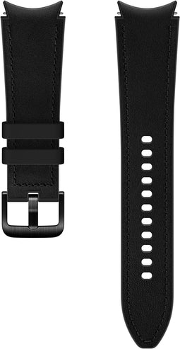 Samsung Galaxy Watch4 - Hybrid Leather Strap 20mm M/L - Zweetbestendig - Zwart