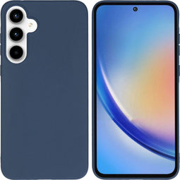 imoshion Hoesje Geschikt voor Samsung Galaxy A35 Hoesje Siliconen - imoshion Color Backcover - Donkerblauw