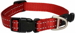 Rogz For Dogs Nitelife Halsband - Rood - 11 mm x 20-32 cm