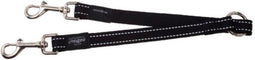 Rogz For Dogs Snake Hondenriem Splitter - 16 mm x 23 cm - Zwart