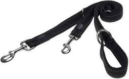 Rogz Utility Multilijn - Hondenriem - 180x2.5 cm Zwart Xl