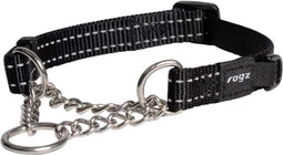 Rogz Utility Sliphalsband Ketting Zwart - Hondenhalsband - 37-56x2.0 cm