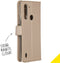 Accezz Moto G8 Power Lite - Flip cover - Krasbestendig Schokbestendig - Goud