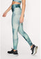 Rohnisch Legging Dames - Flattering Keira Printed Tights - Maat XS - Green Space Dyed