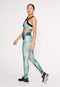 Rohnisch Legging Dames - Flattering Keira Printed Tights - Maat XS - Green Space Dyed