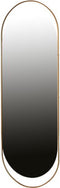 WOOOD Sanou Passpiegel Ovaal XL - Ijzer - Antique Brass - 168x60x1