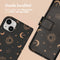 iMoshion Hoesje Geschikt voor iPhone 14 Hoesje Met Pasjeshouder - iMoshion Design Bookcase smartphone - Zwart / Sky Black