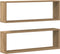 vidaXL - Wandplanken - 2 - st - Artisan - Eiken - 80x15x26 - cm - Bewerkt - Hout
