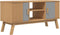 vidaXL - Tv-meubel - OLDEN - 114x43x57 - cm - grenenhout - grijs - en - bruin