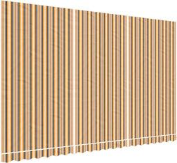 vidaXL - Vervangingsdoek - voor - luifel - gestreept - 5x3 - m - meerkleurig