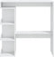 vidaXL - Bartafel - met - opbergrek - 100x50x101,5 - cm - hoogglans - wit