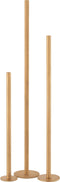 J-Line kandelaar Hoog Modern - metaal - goud - 3 stuks