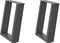 vidaXL - Salontafelpoten - 2 - st - U-vormig - 38x(42-43) - cm - staal - antraciet