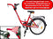 Roland Aanhangfiets Add+bike - Fietskar - Jongens en meisjes - Rood - 20 Inch