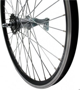 Roland achterwiel 24 x 1.75 remnaaf Alu V-profil zwart