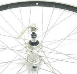 Roland achterwiel 28 uitval freewh Alu AS26 zwart zink spk