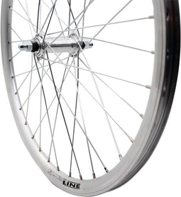 Roland voorwiel 24 x 1.75 vast Alu V-profil zilver zink spk