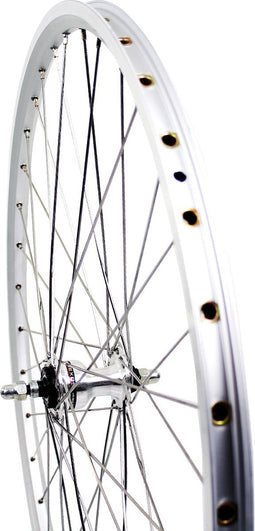 Roland voorwiel 28 HB-IM40 RB ZAC2000 zilver RVS spk