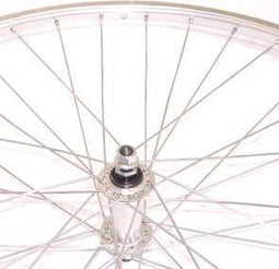 Roland voorwiel 28 vast AS26 zilver zink spk