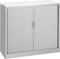 Roldeurkast 105x120x43cm bladkleur Kersen framekleur Antraciet (Ral 7016)